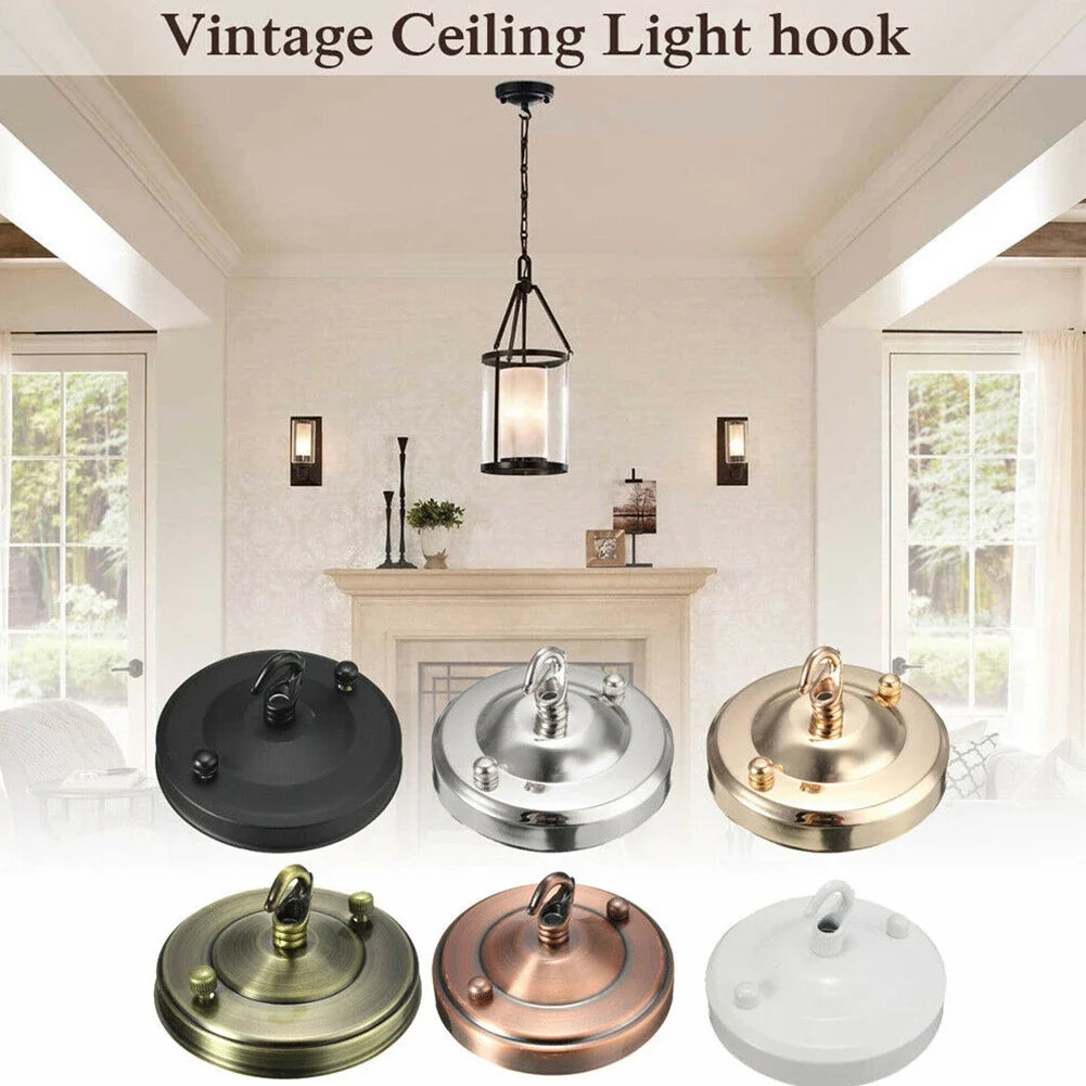 Vintage Ceiling Plate Hook Holder for Pendant Chandelier Ceiling Light Fitting Qme