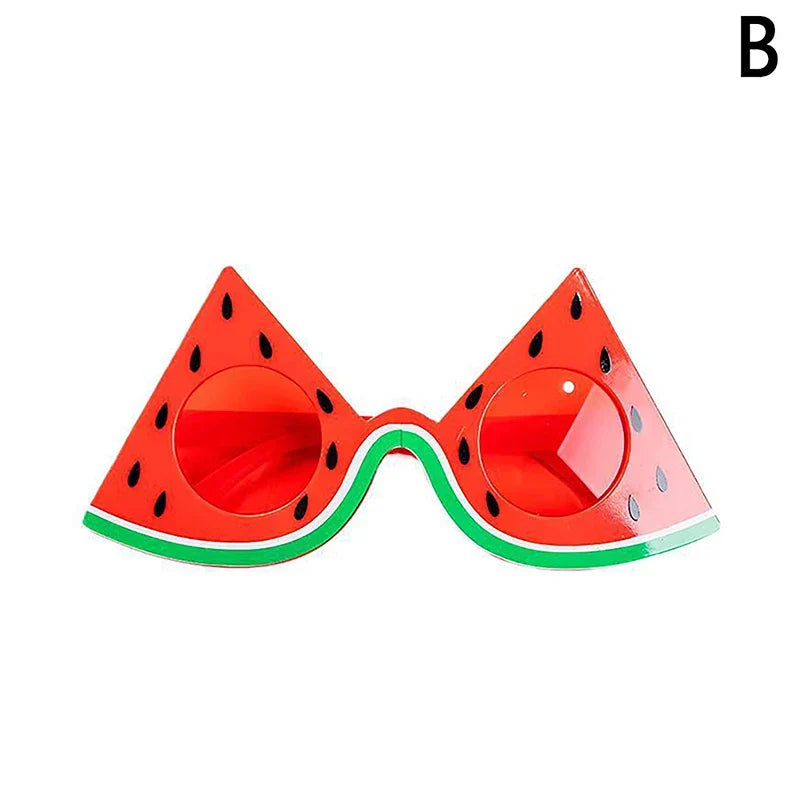 Tropical Fruit Shape Novelty Glasses – Pineapple & Strawberry Novelty Party Glasses Qme B
