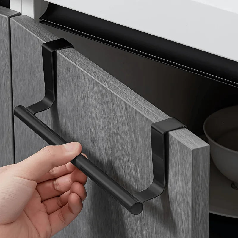 Door-Mounted Stainless Steel Towel Rack – No Drilling Door Towel Rack Qme Small