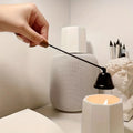 Candle Extinguisher Cover Tool – Smoke-Free Candle Snuffer Candle Snuffer Tool Qme black