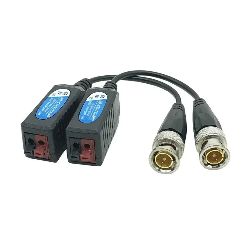 HD BNC Video Balun Passive Transceivers UTP Cat5 CVI TVI AHD Video Balun Transceiver Qme