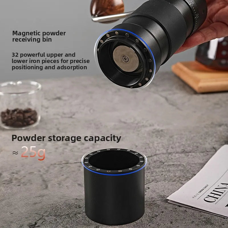 HAOYUNMA Manual Coffee Grinder – Ghost Teeth Full Metal Burr Manual Coffee Grinder Qst