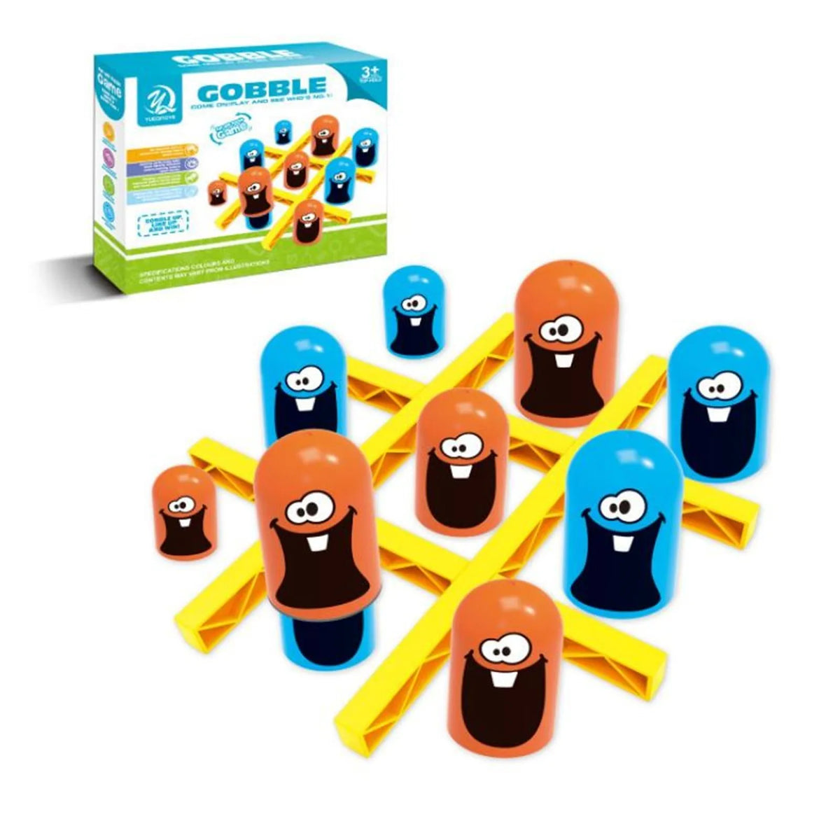 Kids Tic Tac Toe Strategy Board Game – Educational Cartoon Toy Strategy Board Game Qme