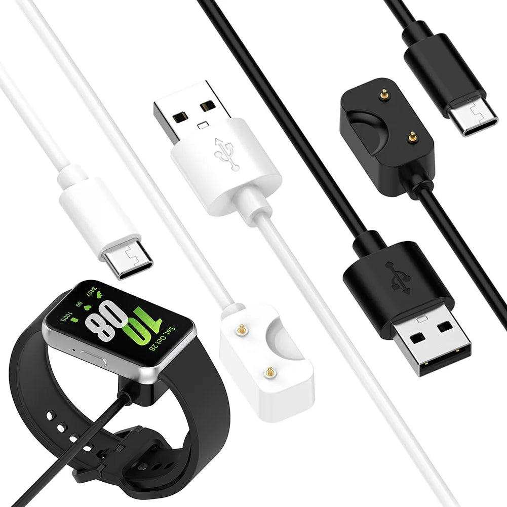 Samsung Galaxy Fit 3 Magnetic USB-C Charging Cable & Adapter Smartwatch Charging Cable Qme