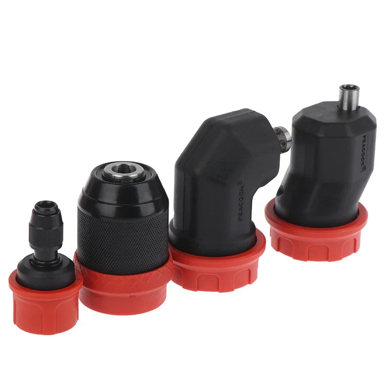 Quick-Release Drill Chuck for 6.35mm Hex Bits | Corded & Cordless Drill Chuck Adapter Qme