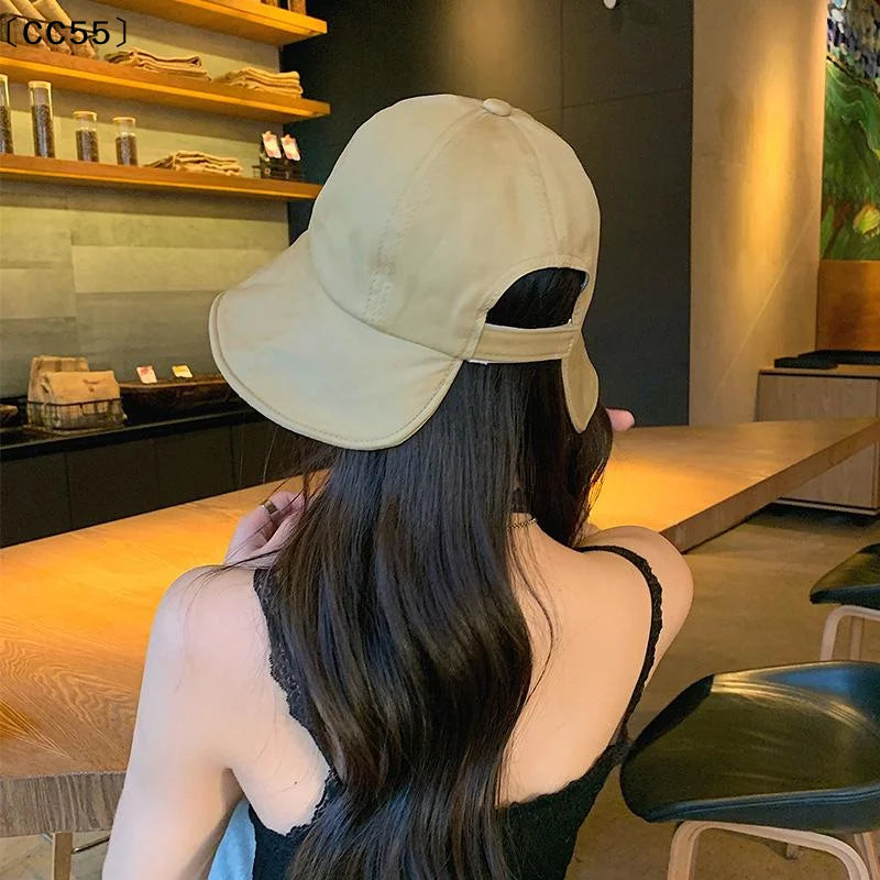 Women's Foldable Wide Brim Sun Hat – UV Protection Beach Cap Wide Brim Sun Hat Qst