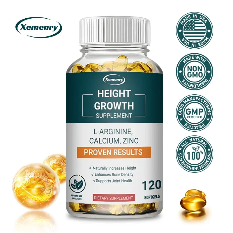 Calcium, Vitamin D3 & Zinc – Bone Growth Support Capsules Bone Support Supplement Qst