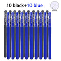 Minimalist Gel Pens 0.5mm Black Blue Red Rollerball – 20 Pack Gel Rollerball Pens Qme 10 black 10 blue