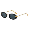 Vintage Retro Oval Sunglasses – Small Frame Classic Fashion Retro Oval Sunglasses Qme Style A