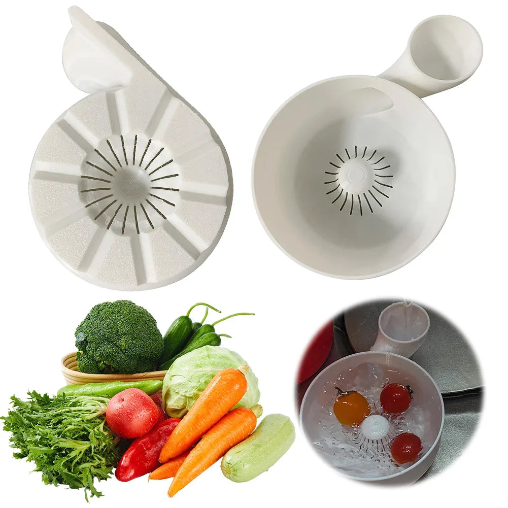 Portable Fruit & Vegetable Wash Bowl Spinning Basket Vegetable Wash Spinner Qme