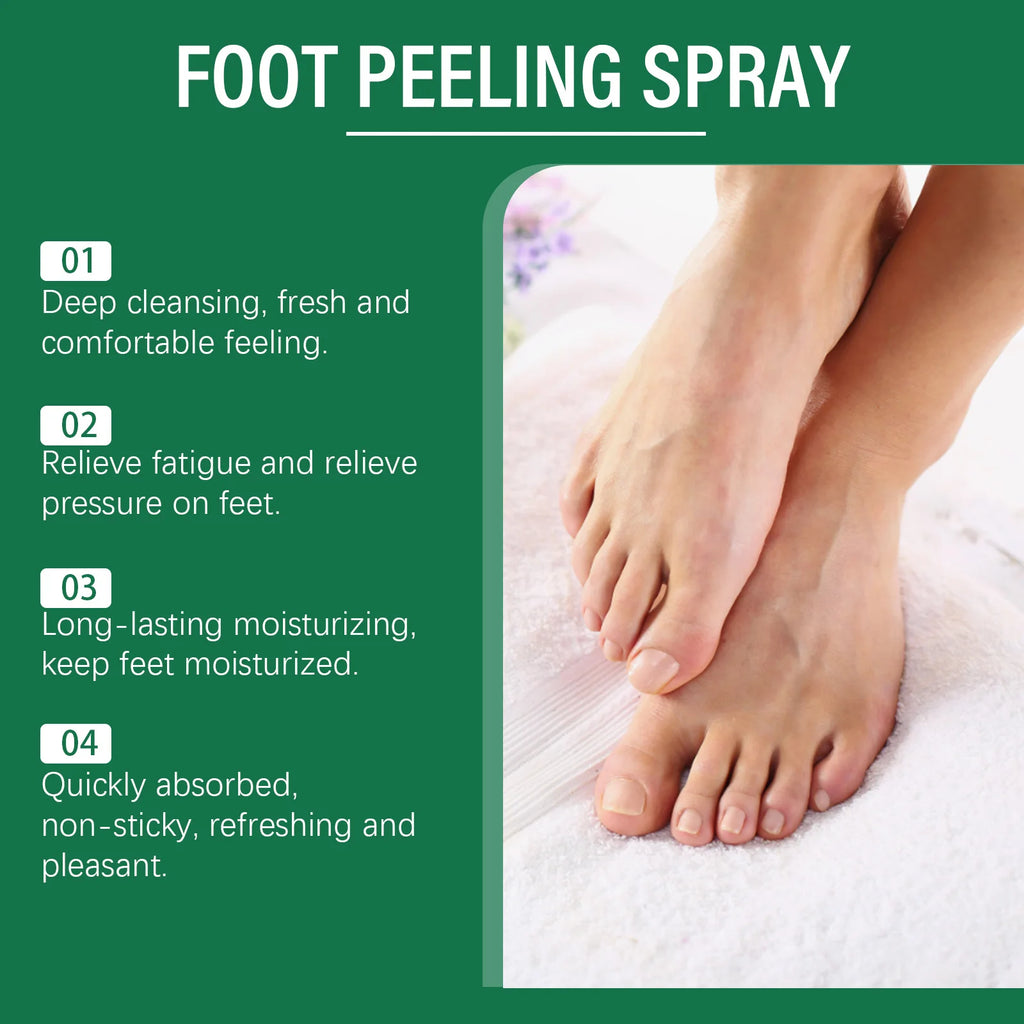 Foot Exfoliating Spray 110ml – Salicylic Acid Callus Softener Foot Exfoliating Spray Qst