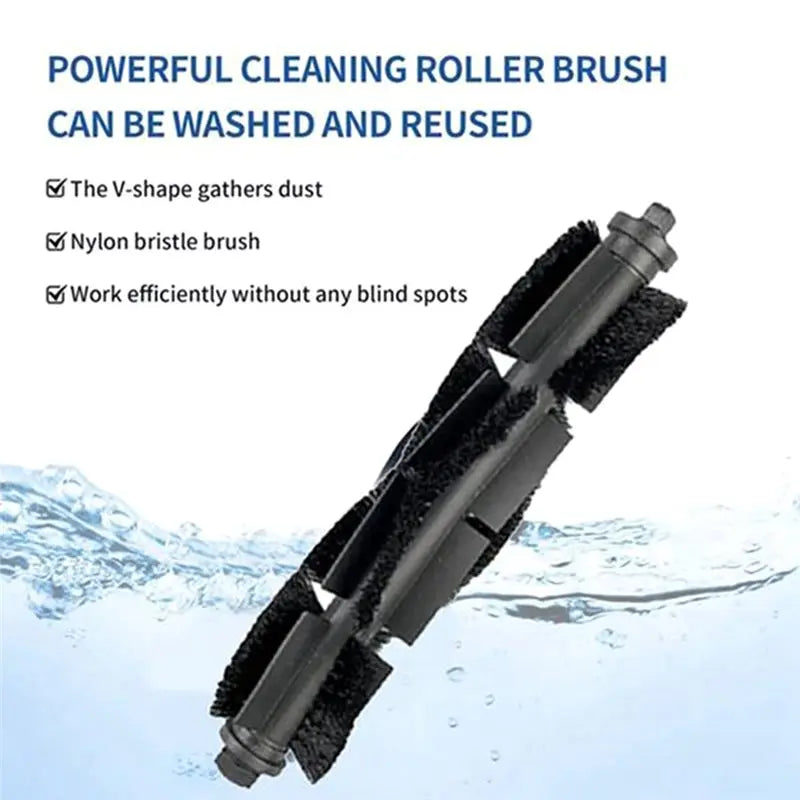 Homerun 2000/3000 Robot Vacuum Main Brush Replacement 2-Pack Vacuum Brush Replacement Qst As Shown