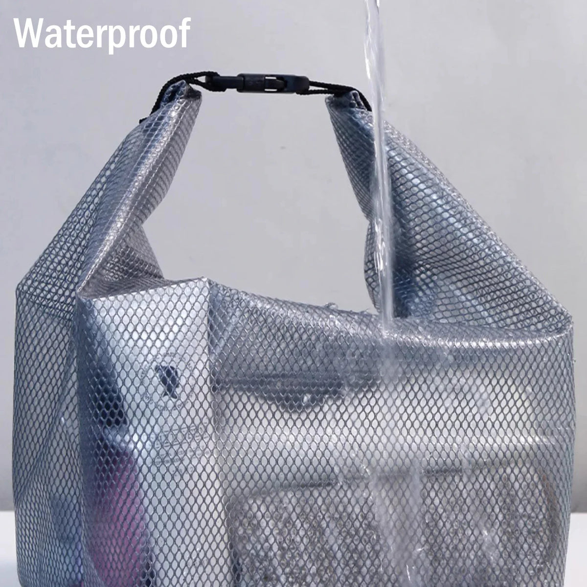2-Pack Clear EVA Waterproof Travel Toiletry & Makeup Bags Travel Toiletry Bag Qme