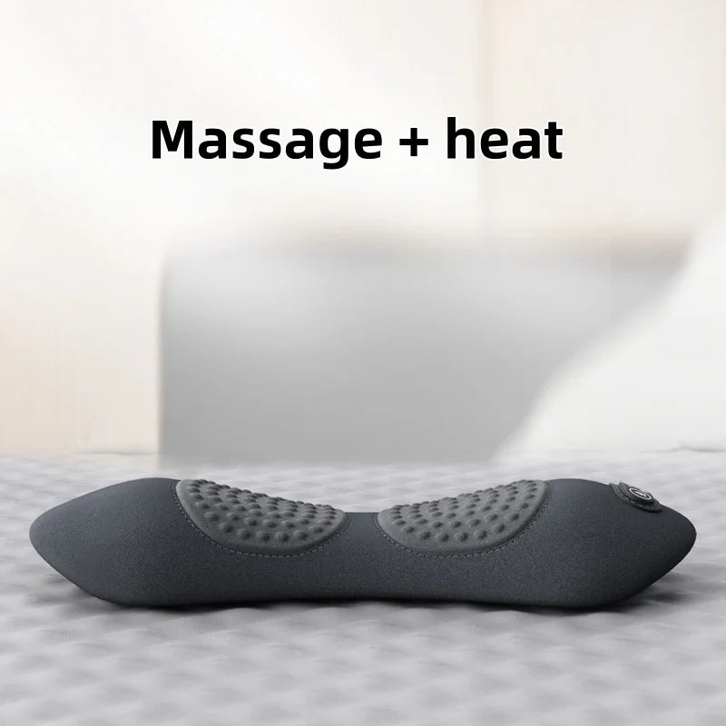 PAQIN 3-in-1 Electric Lumbar Massager with Heat & Vibration Electric Back Massager Qst heat massage