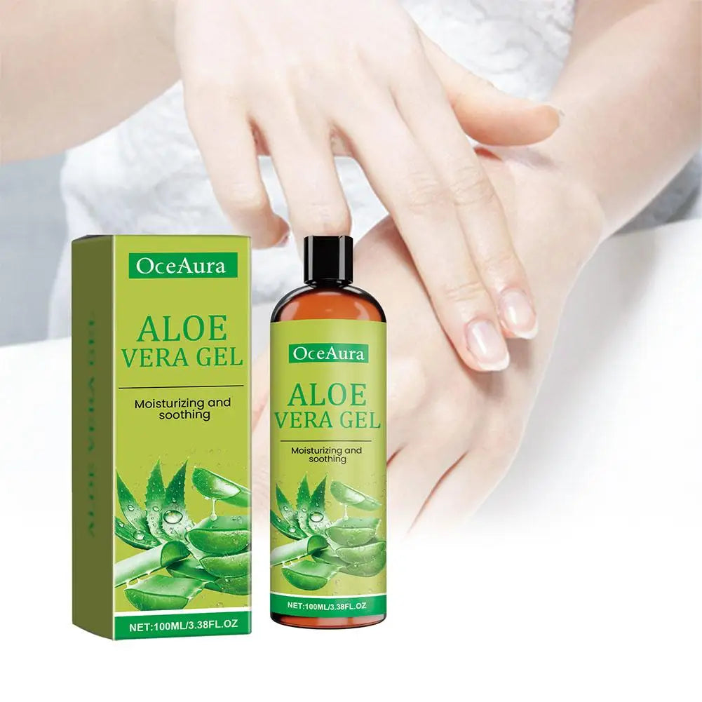 Natural Aloe Vera Gel Moisturizing Face & Body Cream | Qme Aloe Vera Gel Cream Qme