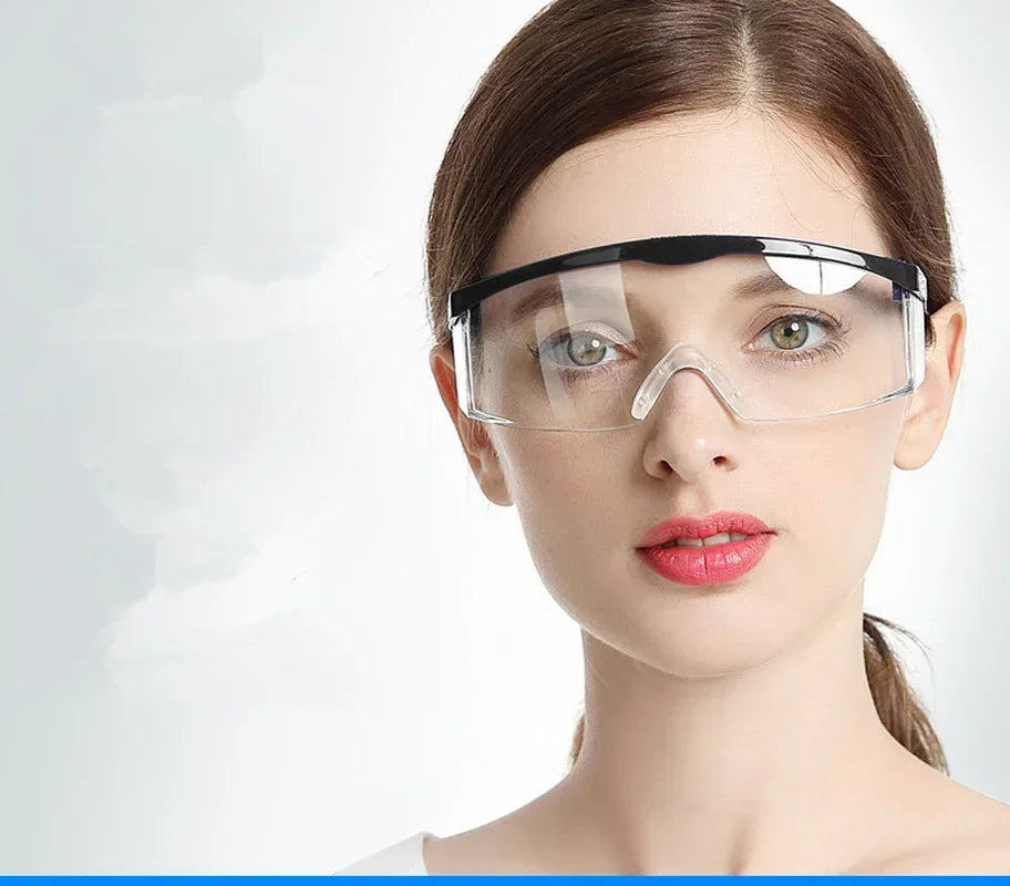 Clear Safety Goggles – Lab & Workplace Protective Eyewear Safety Goggles Qme 5pcs