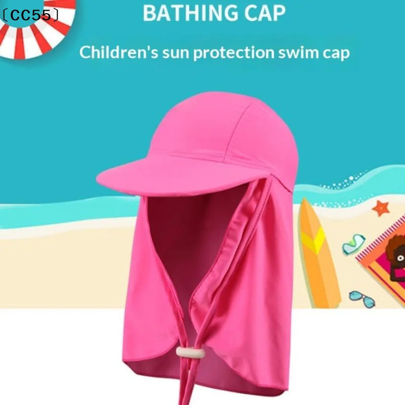 Kids UV-Protective Wide Brim Sun Hat – Breathable Ice Silk Kids Sun Hat Qst
