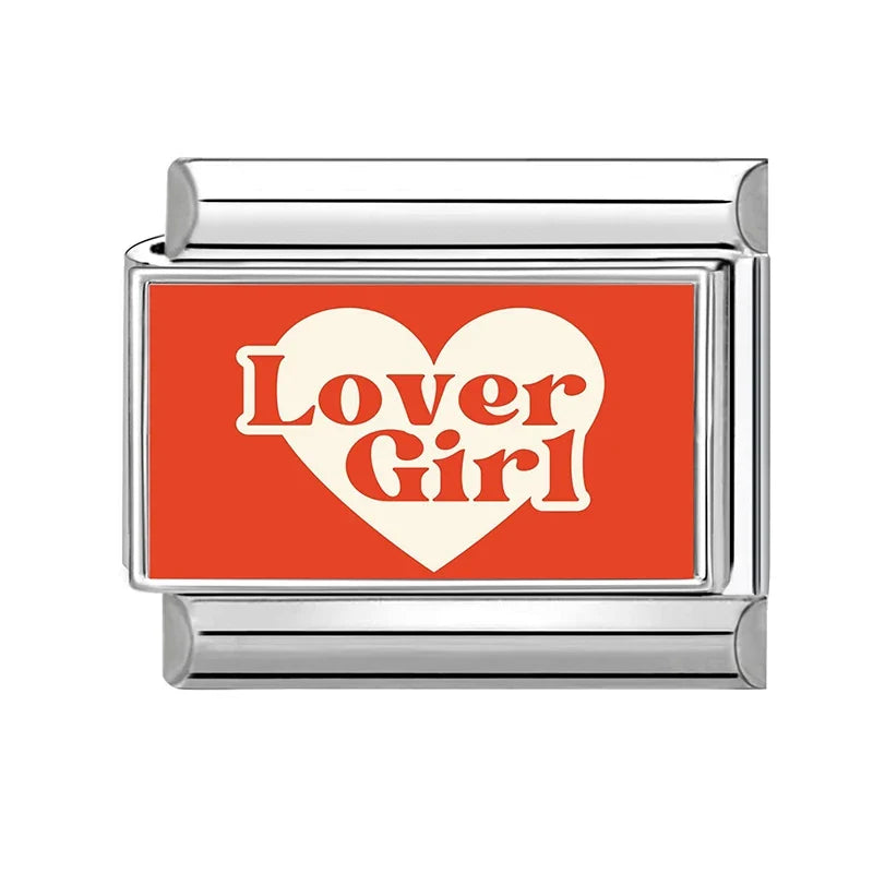 Zircon Heart Cave Italian Charm 9mm – Stainless Steel DIY Italian Charm Qme S 13