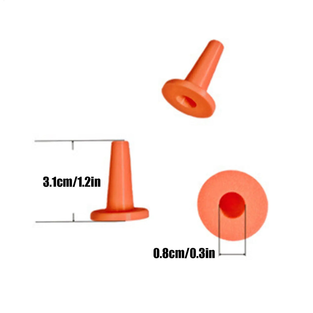 Caulk Nozzle Cover Plugs – 3 Leak Protectors for Home & Workshop Caulk Nozzle Covers Qme