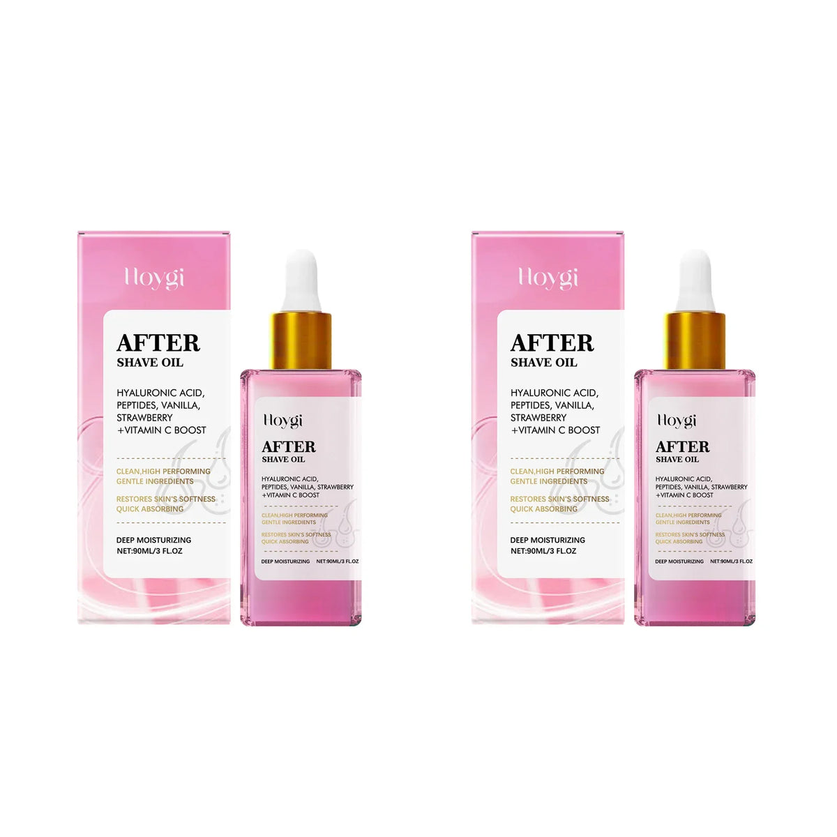 Strawberry Vanilla After Shave Oil – Smooth & Moisturized Skin After Shave Oil Qme 2Pcs