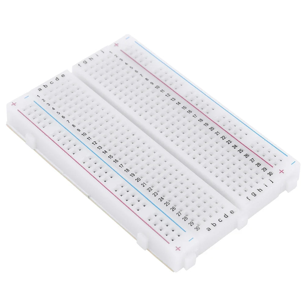 Solderless Mini Breadboard 400 Tie Points – Spliceable PCB Board Solderless Breadboard Qme