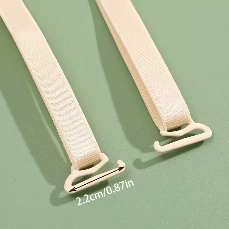 X Shape Cross Back Bra Straps – Adjustable Elastic Replacement Bra Strap Accessory Qme