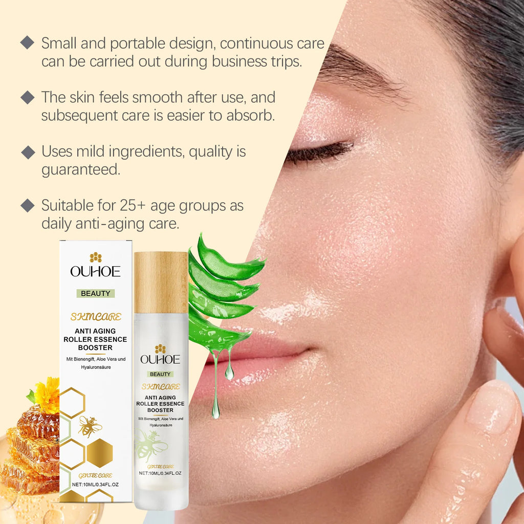 10ML Aloe Vera Night Face Serum – Roller Moisturizing Serum Night Face Serum Qst