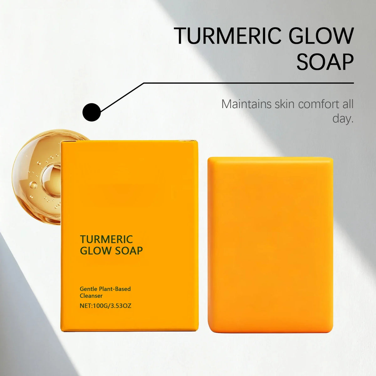 Turmeric Glow Brightening Soap – Face & Body Bar Brightening Bar Soap Qme