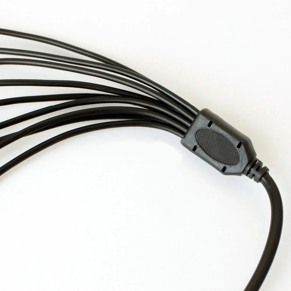 ESCAM 1-to-9 DC Power Splitter Cable for CCTV & DVR Systems DC Power Splitter Cable Qme