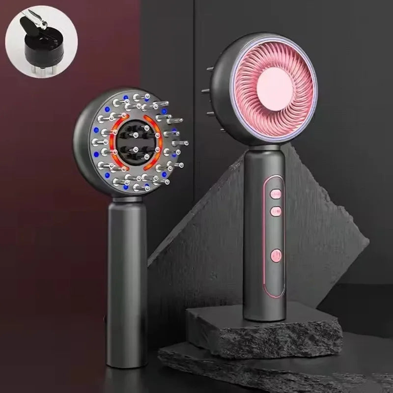Electric Scalp Massager Comb – Red Light & Oil Applicator Electric Scalp Massager Qst