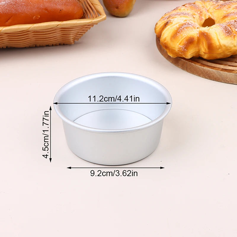 Nonstick Aluminum Round Cake Pan with Removable Base 4–10 In Round Cake Pan Qst 4inch