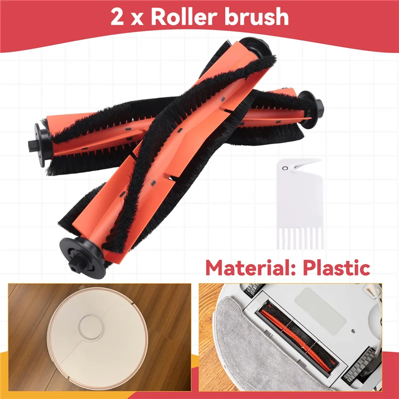 Roidmi EVE Plus Roller Brush Replacement Parts – 2-Pack Vacuum Brush Replacement Qst