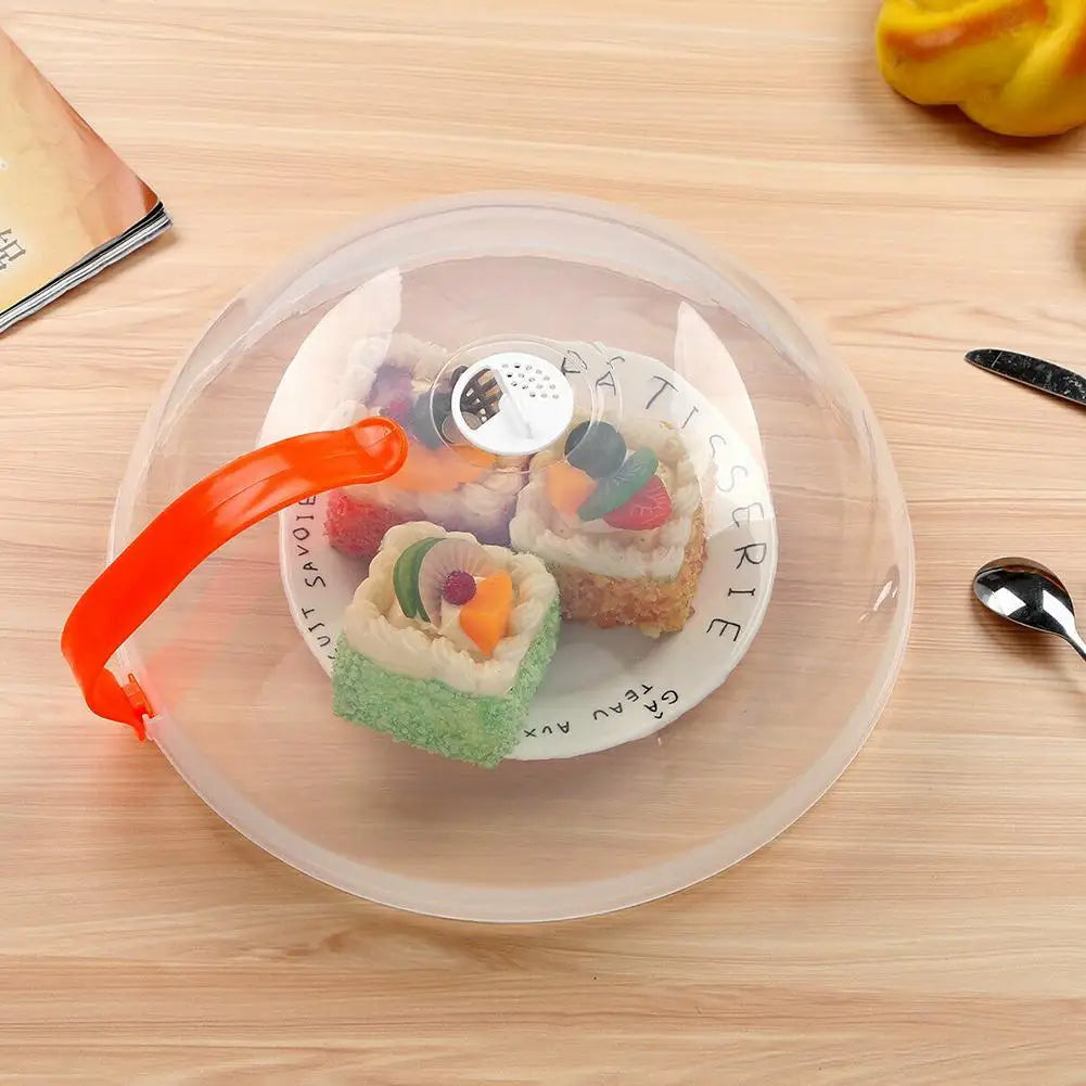 Microwave Splash Cover – Transparent BPA-Free Lid with Handle Microwave Splash Cover Qme