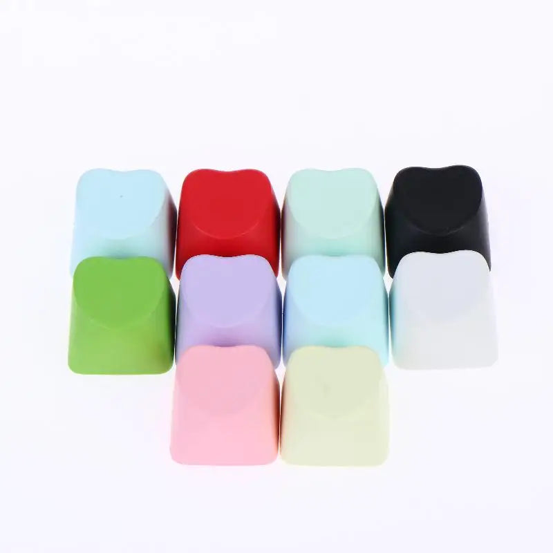 Heart Shaped Blank PBT Cherry Keycaps 1U DIY 10 Pack Mechanical Keyboard Keycaps Qme random 20Pcs