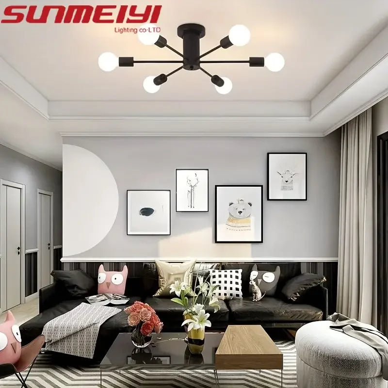 Nordic Minimalist Chandelier | Modern Ceiling Light Fixture Modern Chandelier Qme