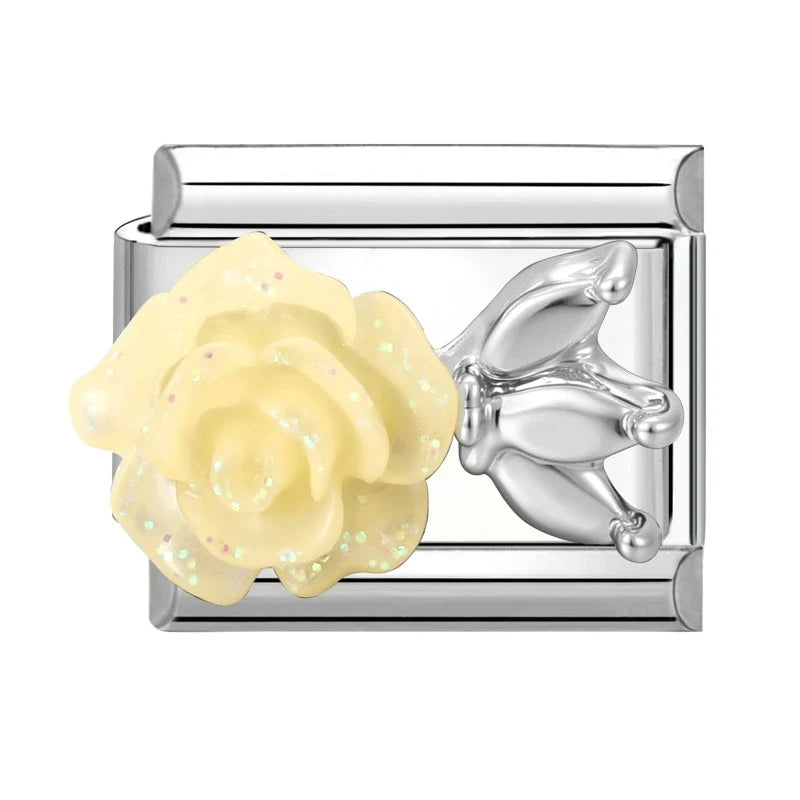 Zircon Stars Shell Butterfly Italian Charm Links – 39 Colors Italian Charm Links Qme Style 22