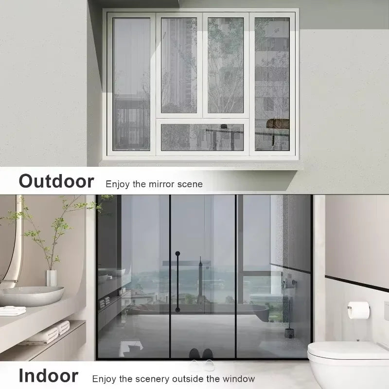 One-Way Privacy Window Film – Heat Insulating & UV Blocking Window Privacy Film Qme