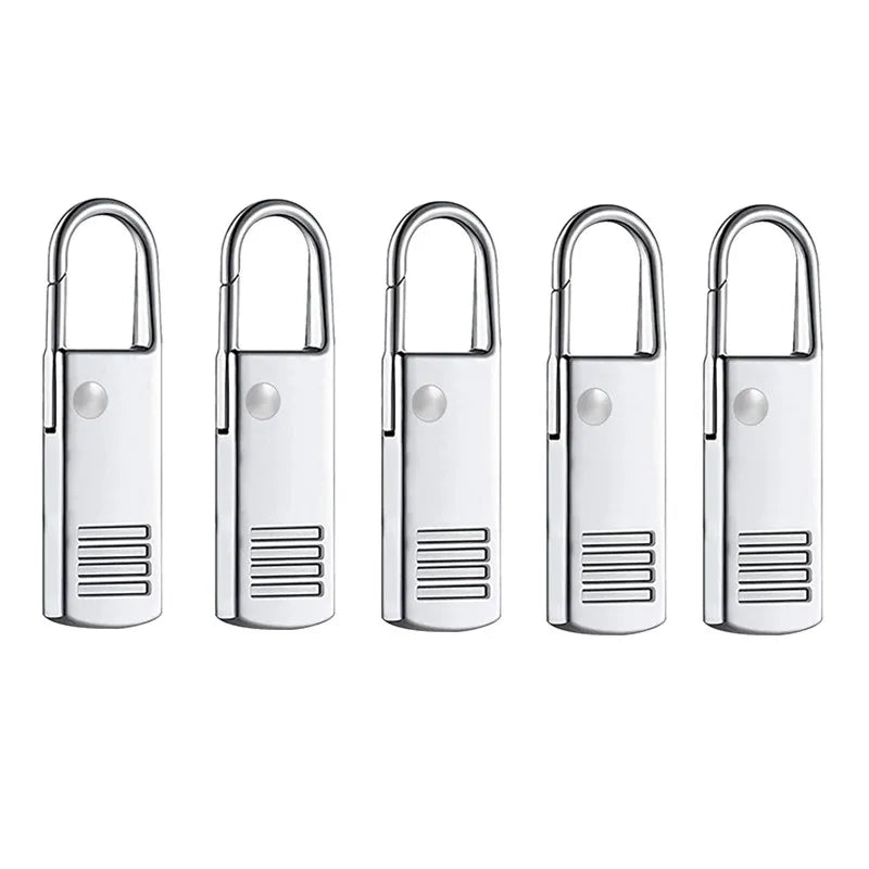 Zipper Slider Puller Repair Kit – 8 Colors, No Tools Needed Zipper Repair Kit Qme 5PCS Silver