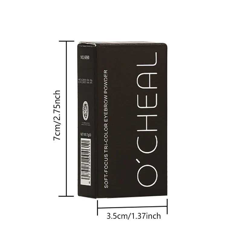 Qme Three-Shade Waterproof Eyebrow Powder – Long-Lasting Eyebrow Powder Qme