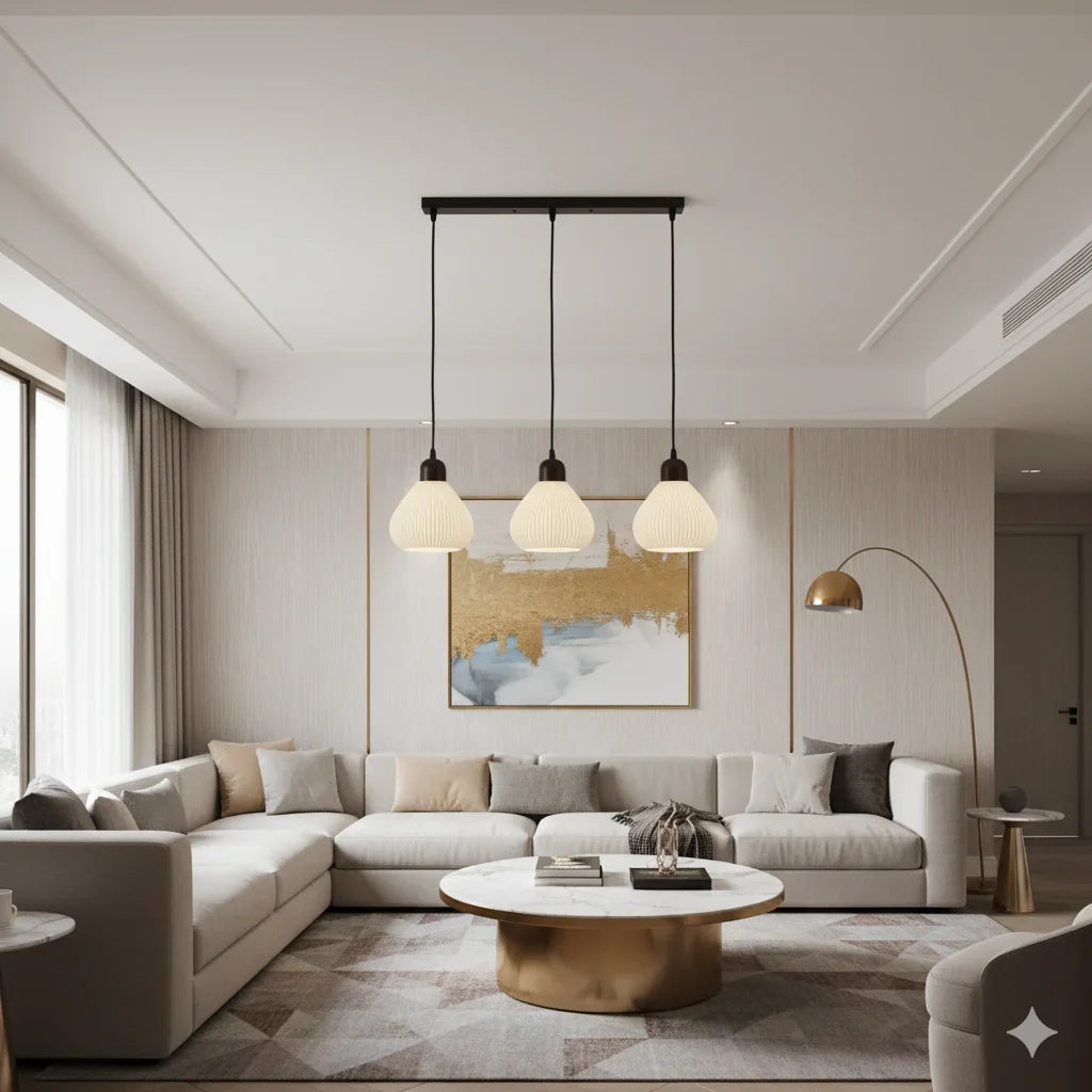 White Glass Pendant Light – Kitchen, Dining Room & Bar Lamp Glass Pendant Light Qme