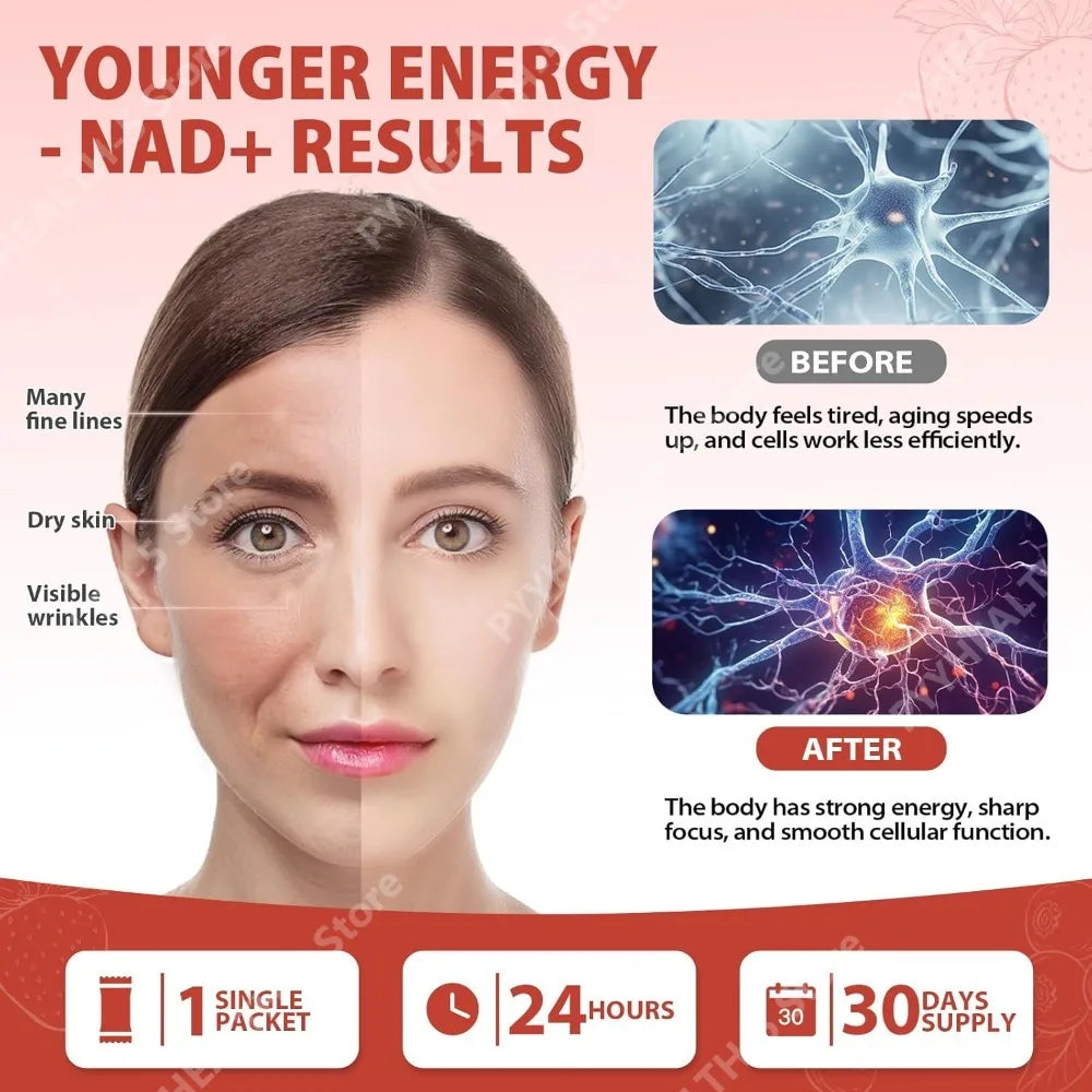 1000mg NAD+ Liquid Supplement with Resveratrol & PQQ – 30ct Liquid Supplement Qst