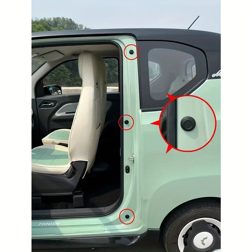 Car Door Soundproof Silicone Cushioning Pads – 4-Pack Car Door Seal Pads Qme