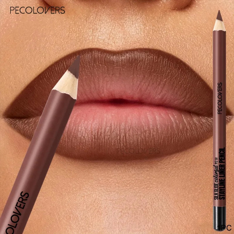 Matte Waterproof Lip Liner – Contour & Define Lips, 8 Shades Matte Lip Liner Qme