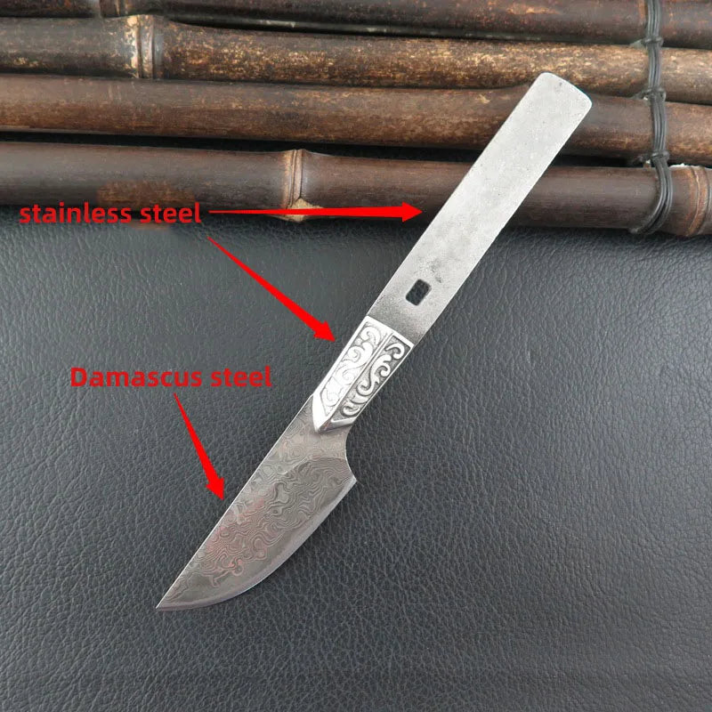 Swayboo 67-Layer Damascus Steel Knife Blank – DIY Blade Kit Damascus Knife Blank Qst