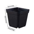 Black Square Seedling Nursery Starter Pots – Reusable Plastic Seedling Nursery Pots Qme 10cm