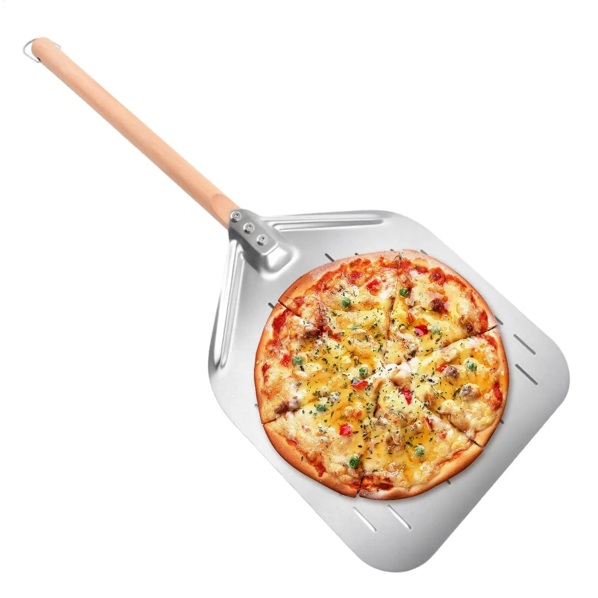 Perforated Stainless Steel Pizza Peel Paddle – 12 Inch Pizza Peel Paddle Qme China Mainland