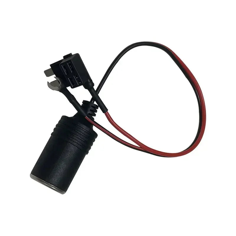 Pure Copper Car Cigarette Lighter Female Socket Plug Cable Car Socket Adapter Qme