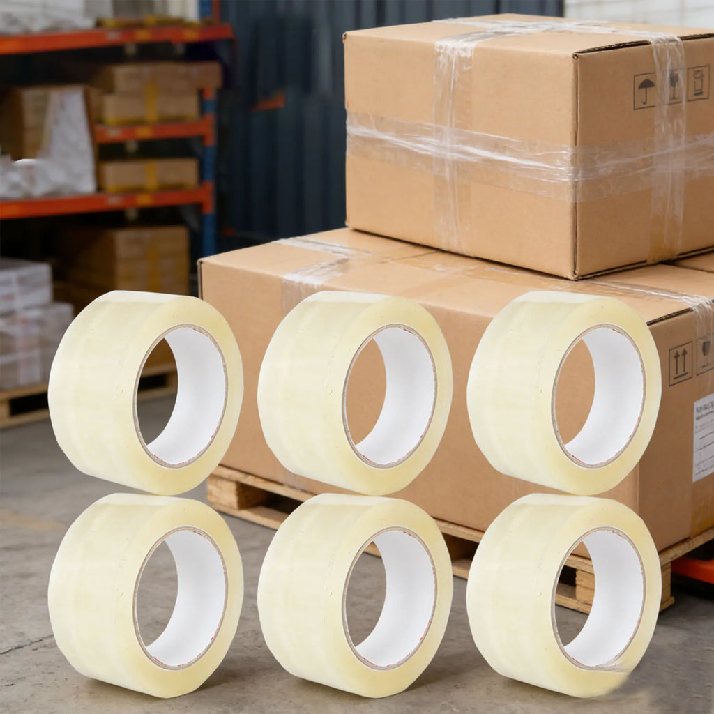 Silent Clear Packing Tape 6-Pack | Quiet Shipping Tape Packing Tape Qme