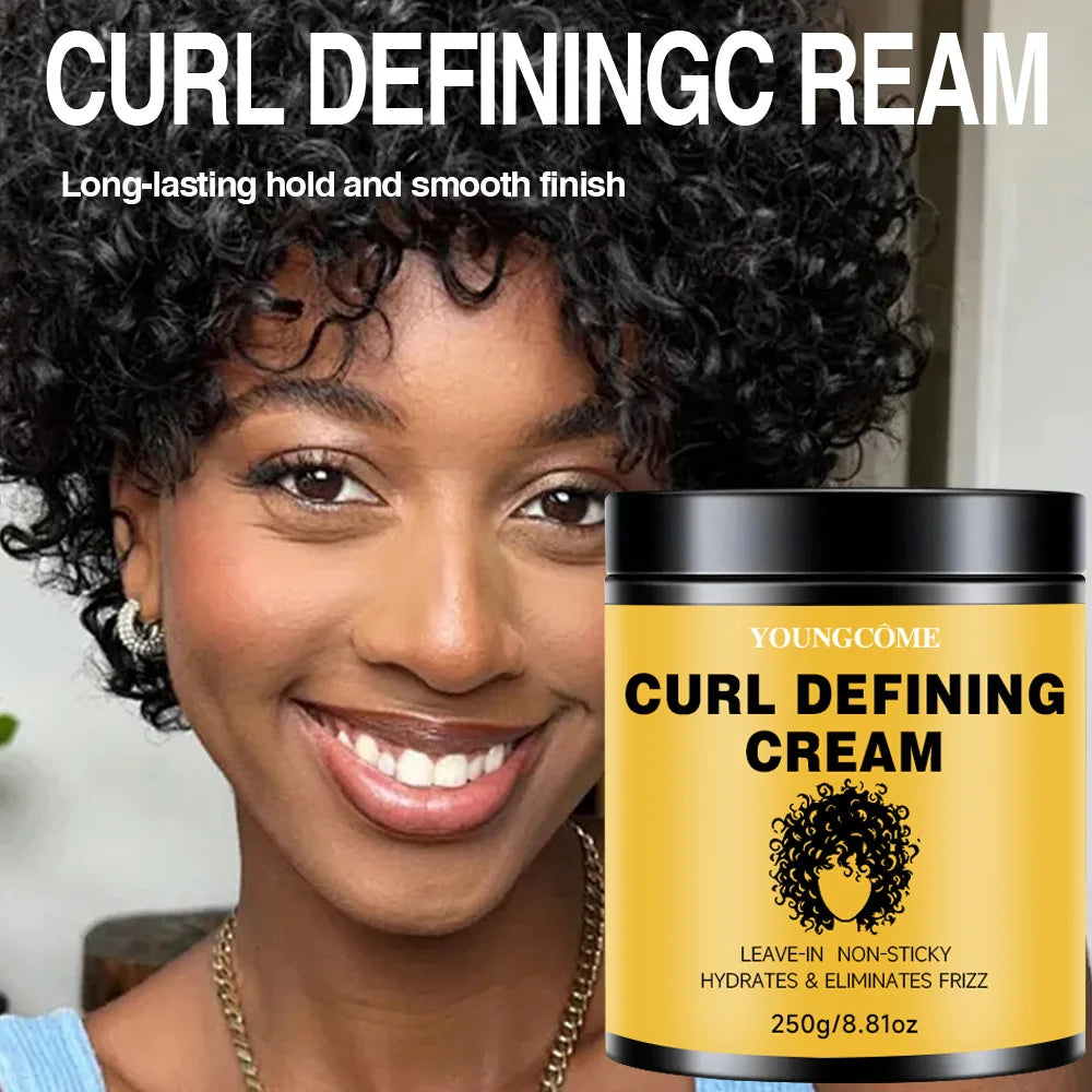 250g Curl Defining Cream – Moisturizing Frizz Control Styling Curl Defining Cream Qst