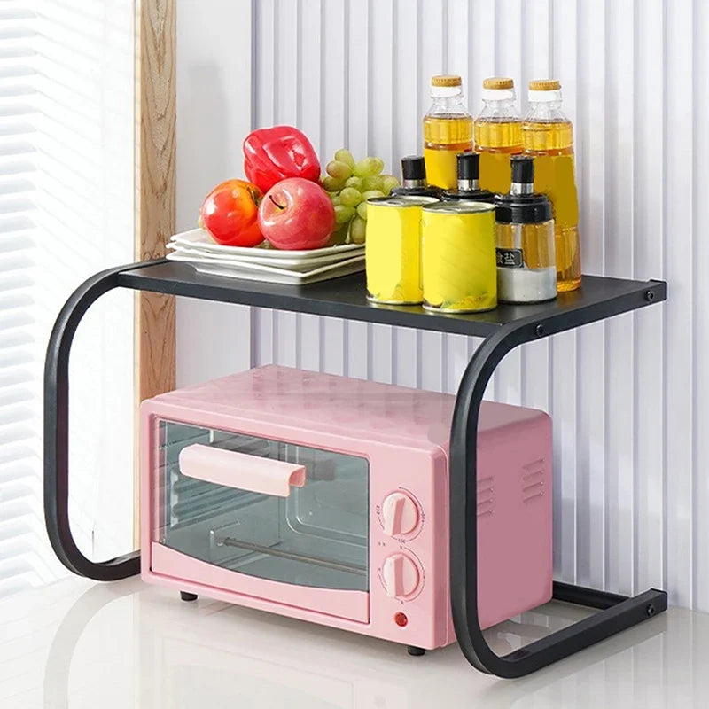 Large Capacity Metal Microwave Oven Rack Kitchen Organizer Kitchen Microwave Rack Qme